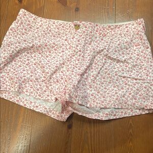 Old Navy Pink and White Bermuda Shorts Relaxed Fit